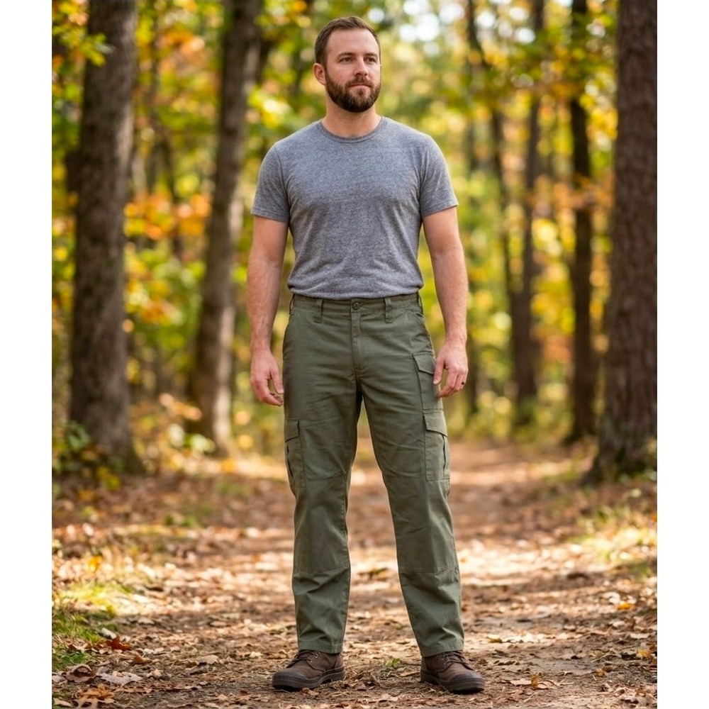 Propper Mens Tactical Cargo Pants Olive Green Ripstop F5251 40x30 Utility Work